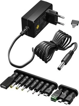 GOOBAY Univerzální napájecí adaptér 230V/3-12V stejnosměrný max. 27W 2,25A GOOBAY Univerzální napájecí adaptér 230V/3-12V stejnosměrný max. 27W 2,25A