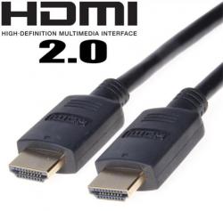 PremiumCord HDMI 2.0 High Speed + Ethernet kabel, zlacené konektory, 5m PremiumCord HDMI 2.0 High Speed + Ethernet kabel, zlacené konektory, 5m