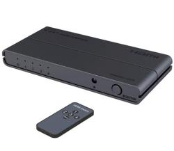 PremiumCord HDMI switch 4:1 s podporou rozlišení 4Kx2K@60Hz, 1080P, HDR, s ovládáním tlačítkem a dálkovým ovladačem PremiumCord HDMI switch 4:1 s podporou rozlišení 4Kx2K@60Hz, 1080P, HDR, s ovládáním tlačítkem a dálkovým ovladačem