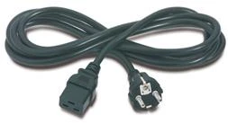 PremiumCord Kabel síťový k počítači 230V 16A 3m IEC 320 C19 konektor
