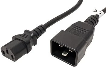 PremiumCord Kabel sítový propojovací 230V 10A 1m, konektory IEC 320 C13 - IEC 320 C20 PremiumCord Kabel sítový propojovací 230V 10A 1m, konektory IEC 320 C13 - IEC 320 C20