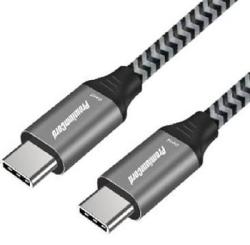 PremiumCord Kabel USB 3.2 Gen 1 USB-C male - USB-C male, bavlněný oplet, 1,5m PremiumCord Kabel USB 3.2 Gen 1 USB-C male - USB-C male, bavlněný oplet, 1,5m