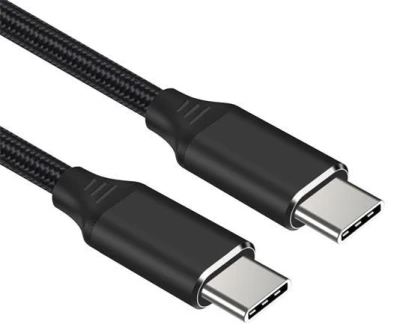 PremiumCord Kabel USB-C M/M, 240W 480Mbps černý bavlněný oplet, 1,5m PremiumCord Kabel USB-C M/M, 240W 480Mbps černý bavlněný oplet, 1,5m