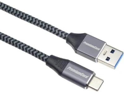PremiumCord kabel USB-C - USB 3.0 A (USB 3.1 generation 1, 3A, 5Gbit/s) 1m oplet PremiumCord kabel USB-C - USB 3.0 A (USB 3.1 generation 1, 3A, 5Gbit/s) 1m oplet