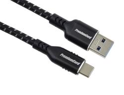 PremiumCord kabel USB-C - USB 3.0 A (USB 3.2 generation 1, 3A, 5Gbit/s) bavlněný oplet a hliníkové konektory 0,5m PremiumCord kabel USB-C - USB 3.0 A (USB 3.2 generation 1, 3A, 5Gbit/s) bavlněný oplet a hliníkové konektory 0,5m