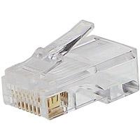 PremiumCord Konektor RJ45 8pinů - na drát, balení 100ks v sáčku PremiumCord Konektor RJ45 8pinů - na drát, balení 100ks v sáčku