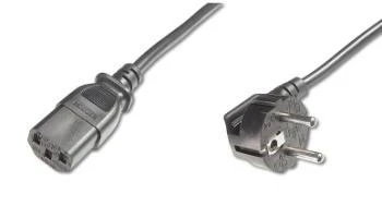 PremiumCord napájecí kabel 240V, délka 3m CEE7 pravoúhlý/IEC C13 PremiumCord napájecí kabel 240V, délka 3m CEE7 pravoúhlý/IEC C13