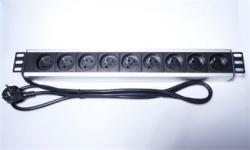 PremiumCord Panel napájecí do 19" racku 1.5U, 9x230V, 2m kabe PremiumCord Panel napájecí do 19" racku 1.5U, 9x230V, 2m kabe