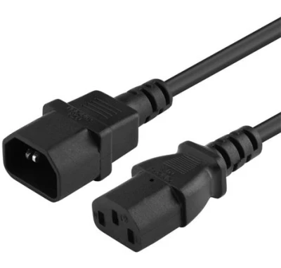 PremiumCord prodlužovací kabel napájení 240V, délka 5m IEC C13/C14
