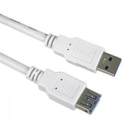 PremiumCord Prodlužovací kabel USB 3.0 Super-speed 5Gbps A-A, MF, 9pin, 1m bílá PremiumCord Prodlužovací kabel USB 3.0 Super-speed 5Gbps A-A, MF, 9pin, 1m bílá