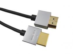 PremiumCord Slim HDMI High Speed + Ethernet kabel, zlacené konektory, 2m PremiumCord Slim HDMI High Speed + Ethernet kabel, zlacené konektory, 2m
