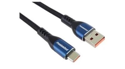 PremiumCord Super fast charging 5A kabel USB-C - USB 2.0 A bavlněný oplet 2m PremiumCord Super fast charging 5A kabel USB-C - USB 2.0 A bavlněný oplet 2m