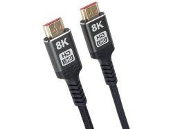 PremiumCord ULTRA HDMI 2.1 High Speed + Ethernet kabel 8K@60Hz,zlacené 2m PremiumCord ULTRA HDMI 2.1 High Speed + Ethernet kabel 8K@60Hz,zlacené 2m