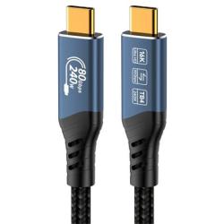 PremiumCord USB4™ Version2.0 80Gbps 16K@60Hz 240W Thunderbolt 3 a 4 kabel 1m