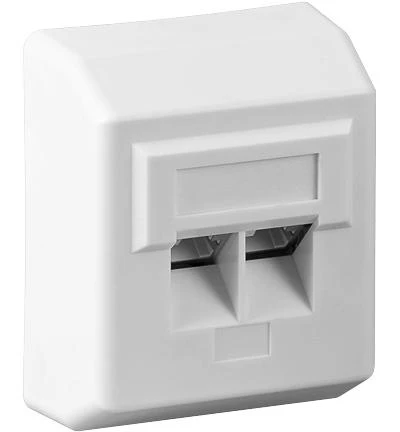 PremiumCord Zásuvka 2xRJ45 na omítku, UTP Cat5e PremiumCord Zásuvka 2xRJ45 na omítku, UTP Cat5e