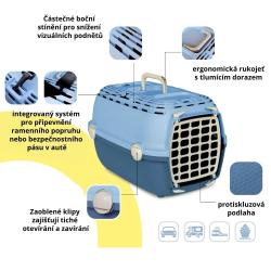 Přepravka Horizon kovová dvířka, romantická růžová