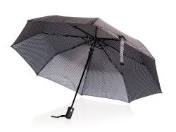 PRETTY UP Deštník 52cm skládací ČER s puntíky