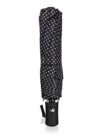 PRETTY UP Deštník 52cm skládací ČER s puntíky