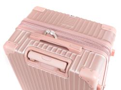 PRETTY UP Kufr cestovní ABS25 68x47x29cm, 86l, kolečka, PH RŮŽ