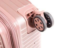 PRETTY UP Kufr cestovní ABS25 68x47x29cm, 86l, kolečka, PH RŮŽ