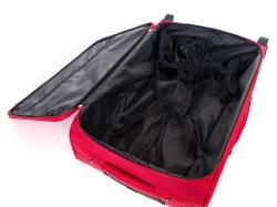 PRETTY UP Kufor cestovný TEX15 70x47x26cm, 85l, kolieska, textil.ČRV