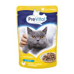 PreVital kočka kuřecí v omáčce, kapsa 100 g (bal. 24 ks) PreVital kočka kuřecí v omáčce, kapsa 100 g (bal. 24 ks)