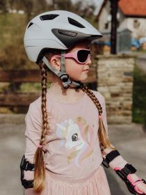 Force AKITA biela detská cykloprilba