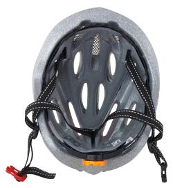 Force HAL černo-oranžovo-bílá cyklistická přilba