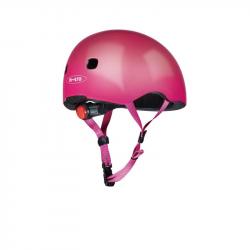 Micro LED Raspberry přilba - S (48-53 cm)