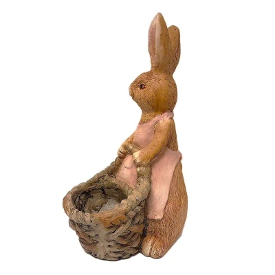 Prodex Zajíc v zástěře s nůší velký 46 x 26 cm, hnědý
