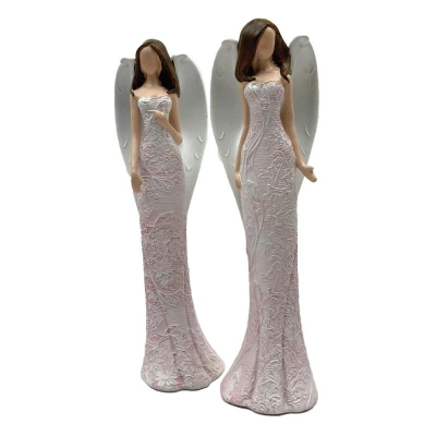 Prodex Anděl růžový sada 2 ks 26 cm