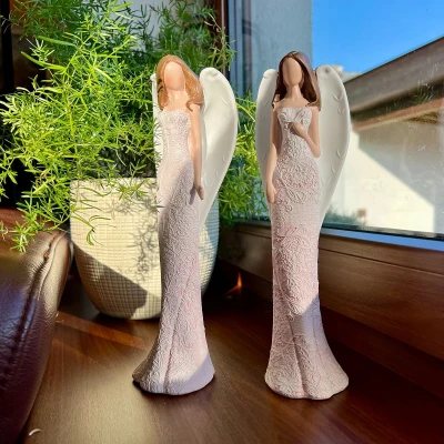 Prodex Anděl růžový sada 2 ks 26 cm