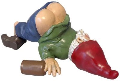 Prodex Trpaslík opilec s holým zadkem 26 x 16 cm