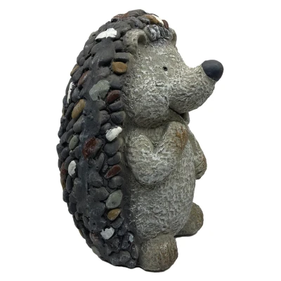 Prodex Ježek MG s kamínky šedo-hnědý 34 x 25 cm zahradní dekorace