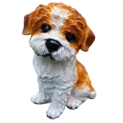 Prodex Pes shih-tzu sedící velký 30 x 21 cm polystonová dekorace