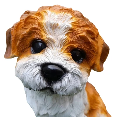 Prodex Pes shih-tzu sedící velký 30 x 21 cm polystonová dekorace