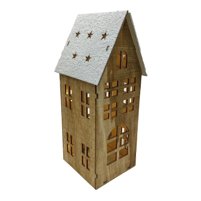 Prodex Domek hnědý LED velký 25 x 11 cm