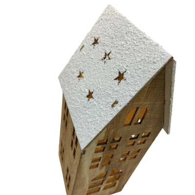 Prodex Domek hnědý LED velký 25 x 11 cm
