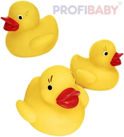 Profibaby Baby kačenka malá pískací 6cm set 3ks do vany pro miminko Profibaby Baby kačenka malá pískací 6cm set 3ks do vany pro miminko
