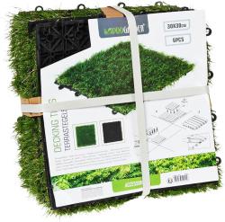 Progarden Dlaždice terasové sada 6 ks PP tráva