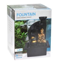 Progarden Fontána pokojová s LED osvětlením BUDDHA oblá