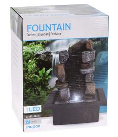 Progarden Fontána pokojová s LED osvětlením WATERFALL