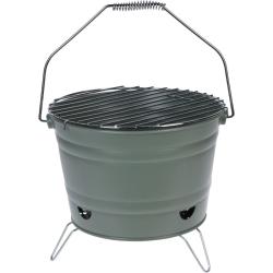 Progarden Gril na dřevěné uhlí přenosný 27 cm zelený Progarden Gril na dřevěné uhlí přenosný 27 cm zelený