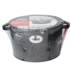 Progarden Gril na dřevěné uhlí přenosný 34 cm černá