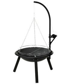 Progarden Gril na dřevěné uhlí závěsný trojnožka 55 x 100 cm Progarden Gril na dřevěné uhlí závěsný trojnožka 55 x 100 cm