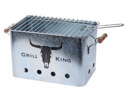 Progarden Gril přenosný piknikový GRILL KING stříbrná Progarden Gril přenosný piknikový GRILL KING stříbrná