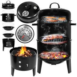 Progarden Gril zahradní s udírnou 40 x 78 cm černá Progarden Gril zahradní s udírnou 40 x 78 cm černá