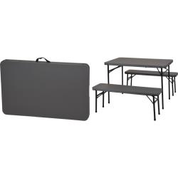 Progarden Campingový set stůl + lavice PROGARDEN skládací Progarden Campingový set stůl + lavice PROGARDEN skládací