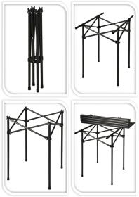 Progarden Kempingový stůl skládací 70 x 70 cm