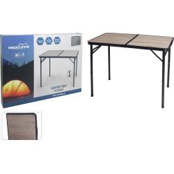 Progarden Kempingový stôl skladací výškovo nastaviteľný 90 x 60 x 40-70 cm
